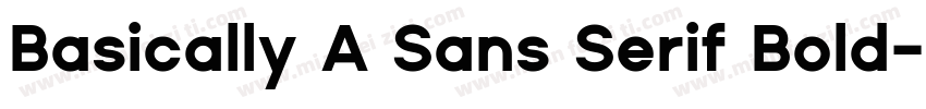 Basically A Sans Serif Bold字体转换